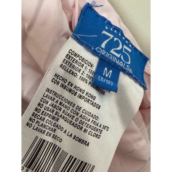 Girls Reversable Puffer Vest, Pink and Brown Size Medium - Picture 8 of 8